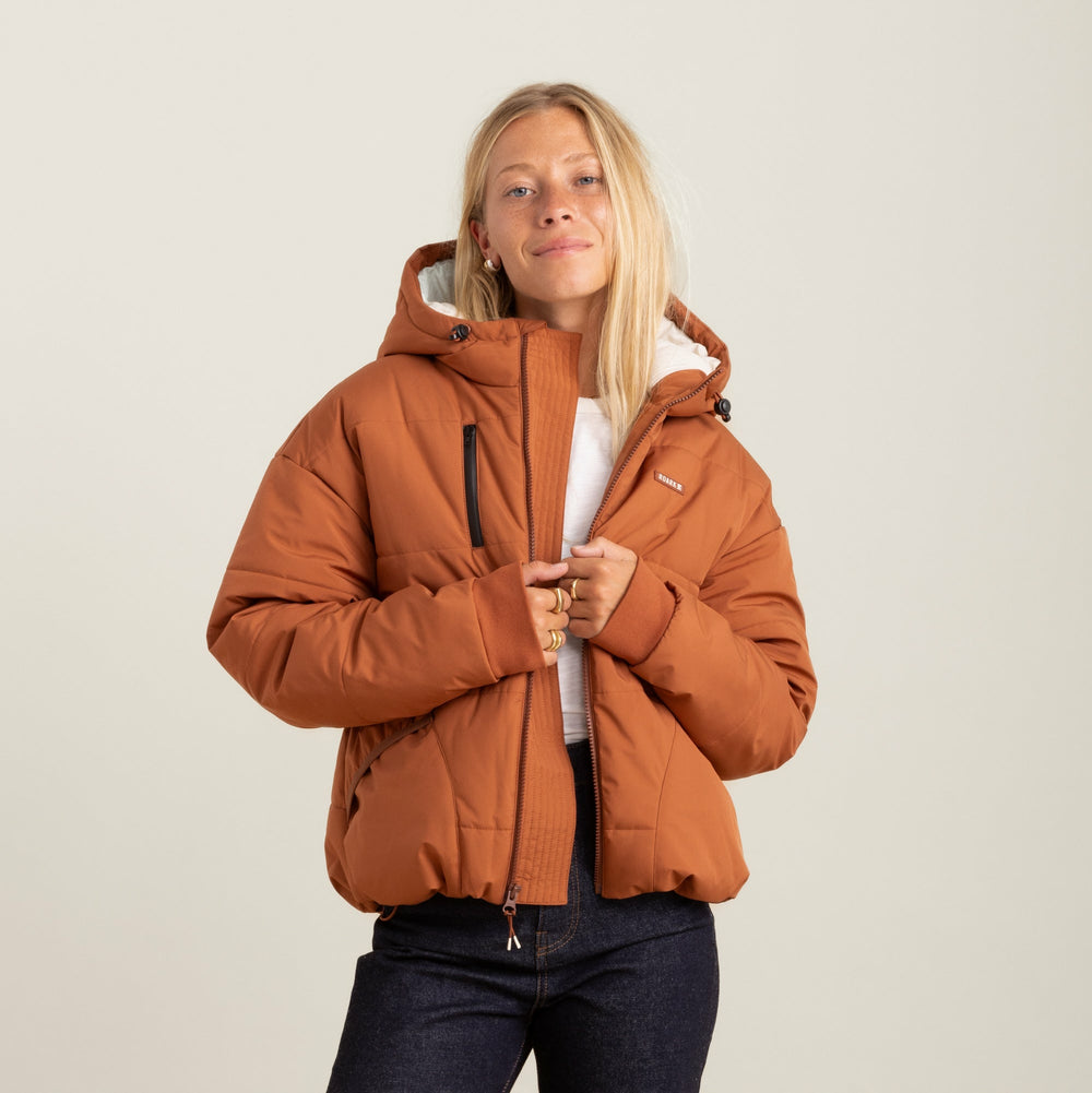 Roark Roark Warm Puffer Jacket in Orange - Women