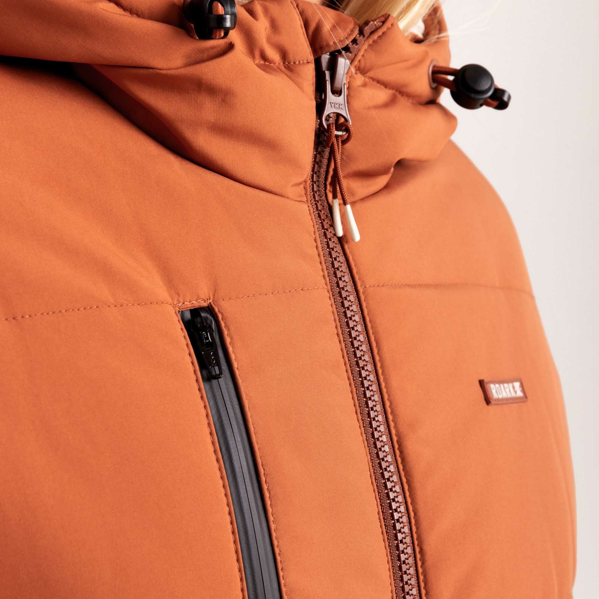 Roark Roark Warm Puffer Jacket in Orange - Women
