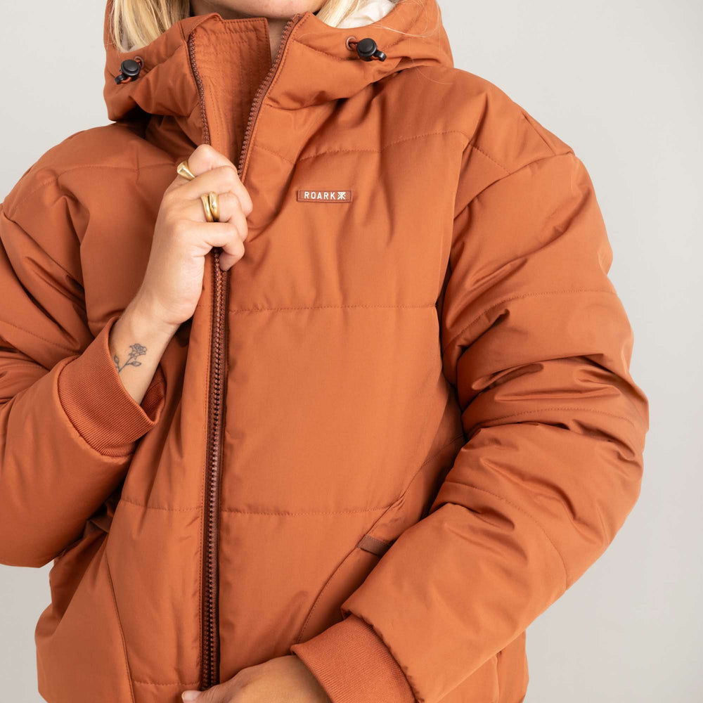 Roark Roark Warm Puffer Jacket in Orange - Women