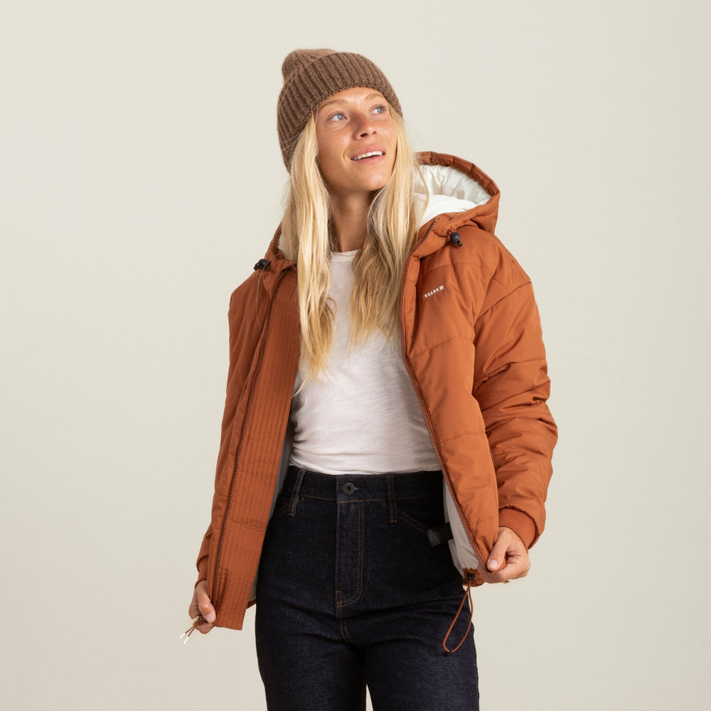 Roark Roark Warm Puffer Jacket in Orange - Women