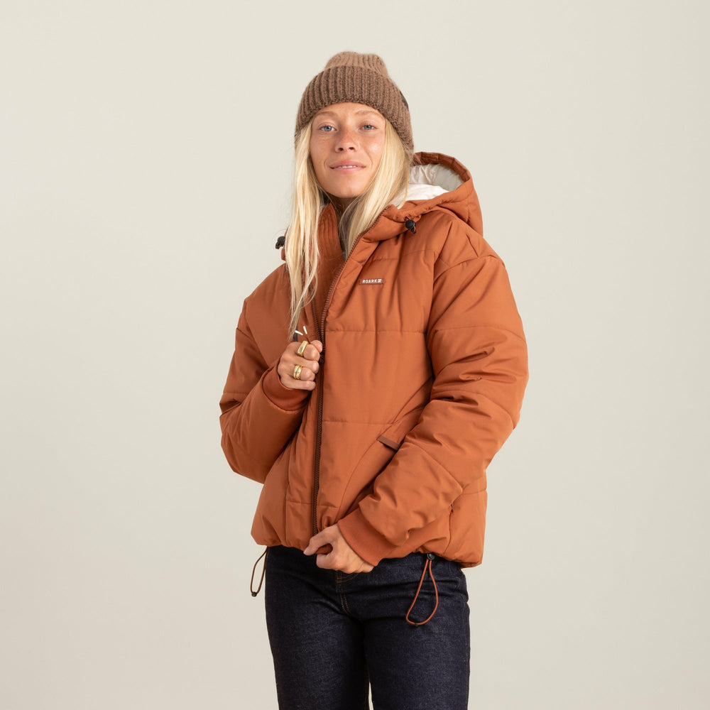 Roark Roark Warm Puffer Jacket in Orange - Women