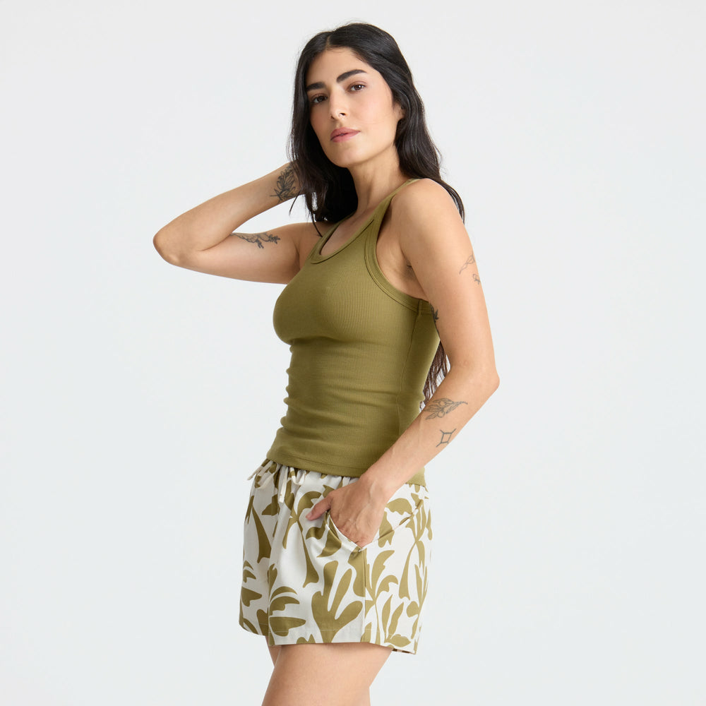 Roark Wind Worn Tank Top in Dusty Olive - Women