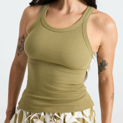 Roark Wind Worn Tank Top in Dusty Olive - Women