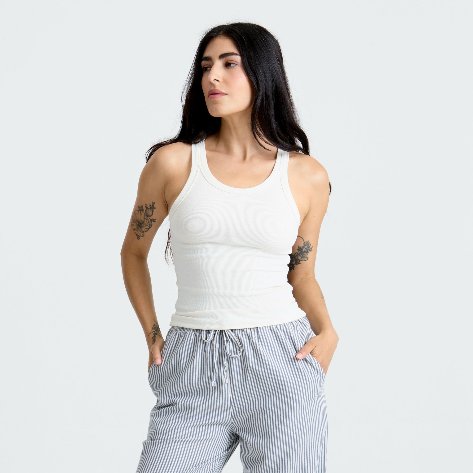 Roark Wind Worn Tank Top in Bone - Women