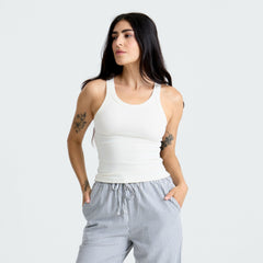 Roark Wind Worn Tank Top in Bone - Women