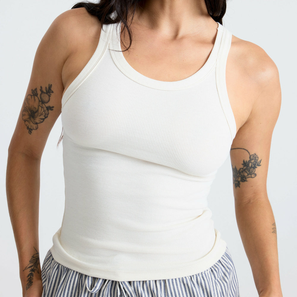 Roark Wind Worn Tank Top in Bone - Women