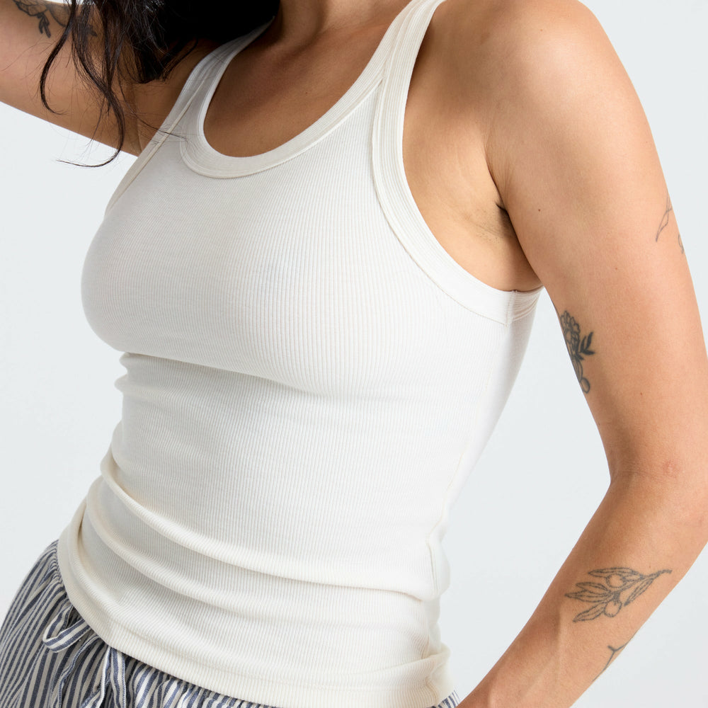 Roark Wind Worn Tank Top in Bone - Women