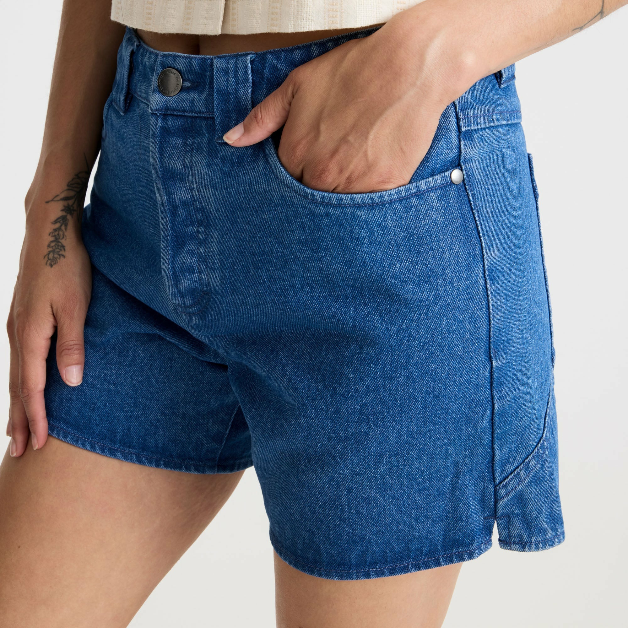 Roark HWY 1 Shorts in Vintage Blue - Women