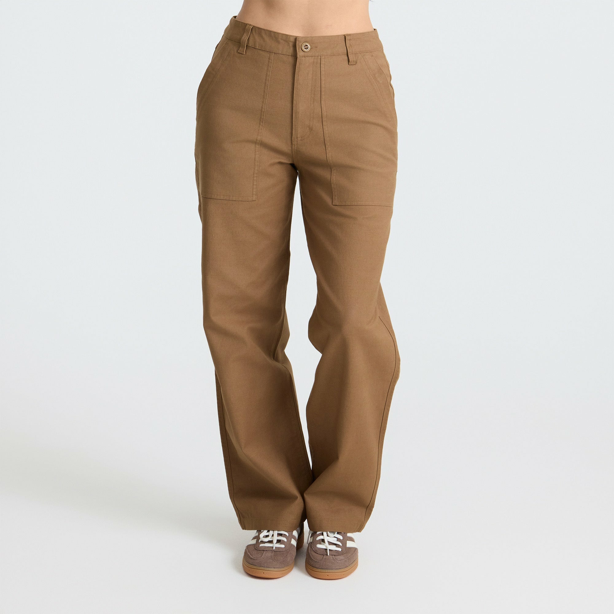 Roark Layover Utility Pants in Dark Khaki - Women
