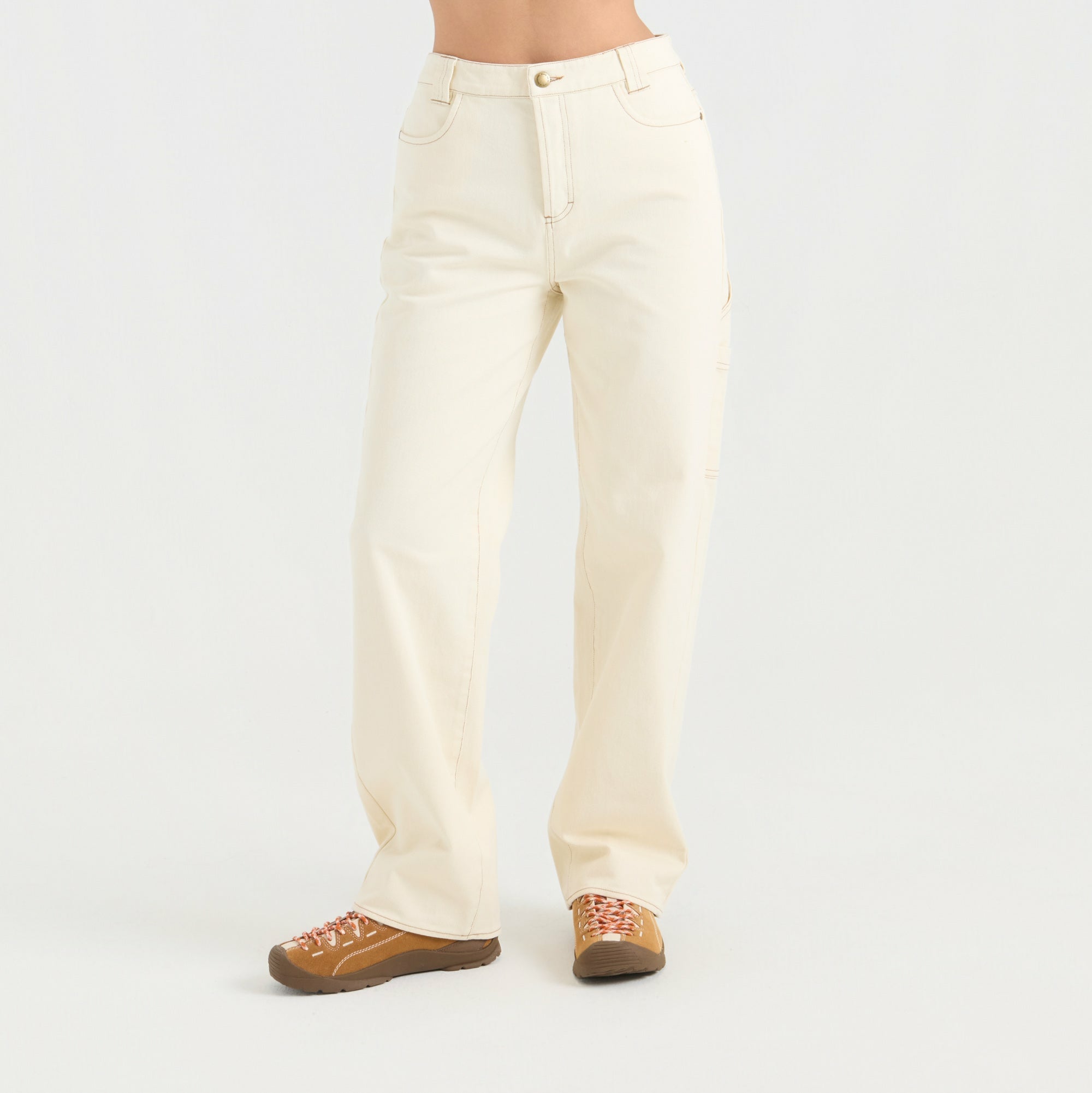Roark HWY 1 Denim Pant in Bone - Women