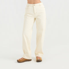 Roark HWY 1 Denim Pant in Bone - Women