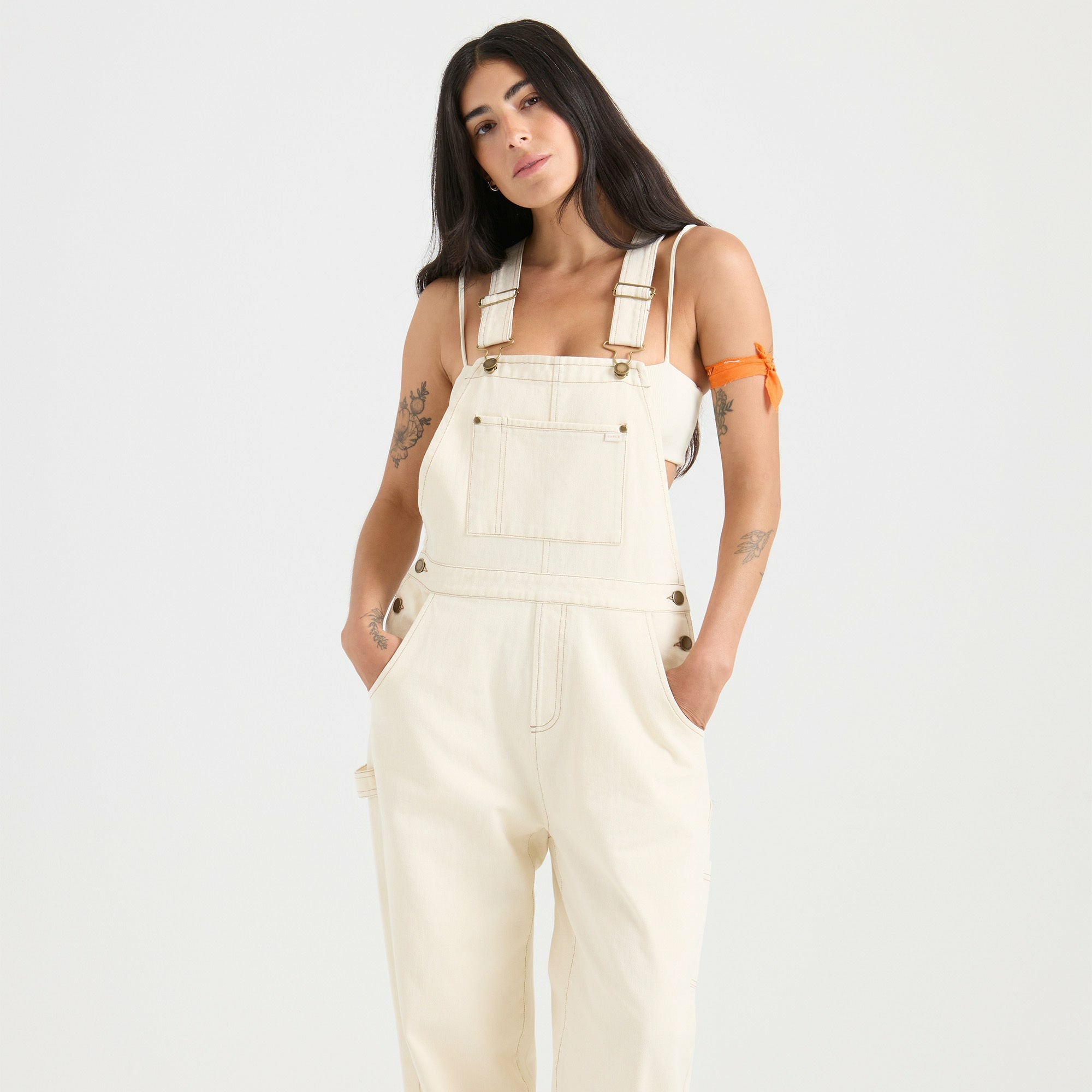 Roark HWY 1 Overall Jumpsuit in Bone - Women
